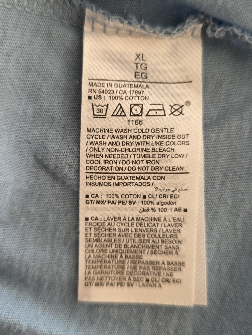 Old NAVY Surf Graphic Soft Washed Tee with Palm Tree Print - Light Blue - Picture 7 of 7